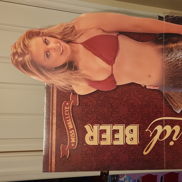 Mermaid Beer Standee Lifesize Cutout Schell's Lakemaid - Picture 2 of 6